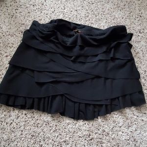 Black mini skirt